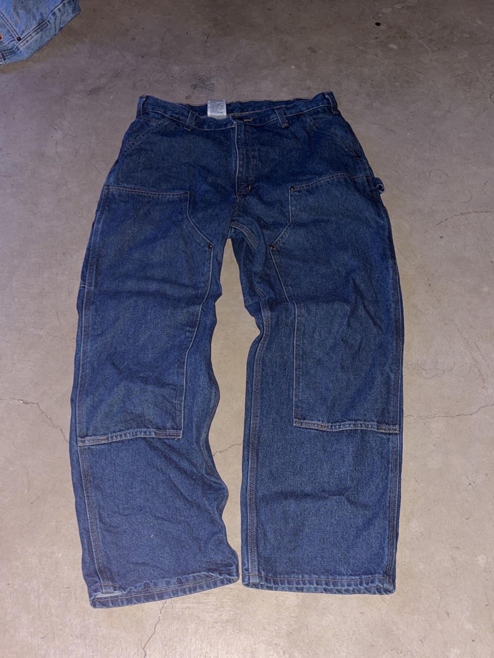 Carhartt Men's Blue Relaxed Work Jeans
